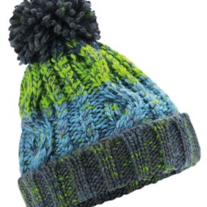 Beechfield Junior Corkscrew Pom Pom Beanie