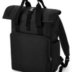 BagBase Recycled Twin Handle Roll-Top Laptop Backpack