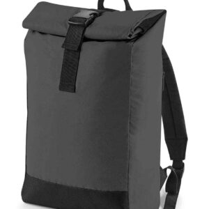 BagBase Reflective Roll-Top Backpack