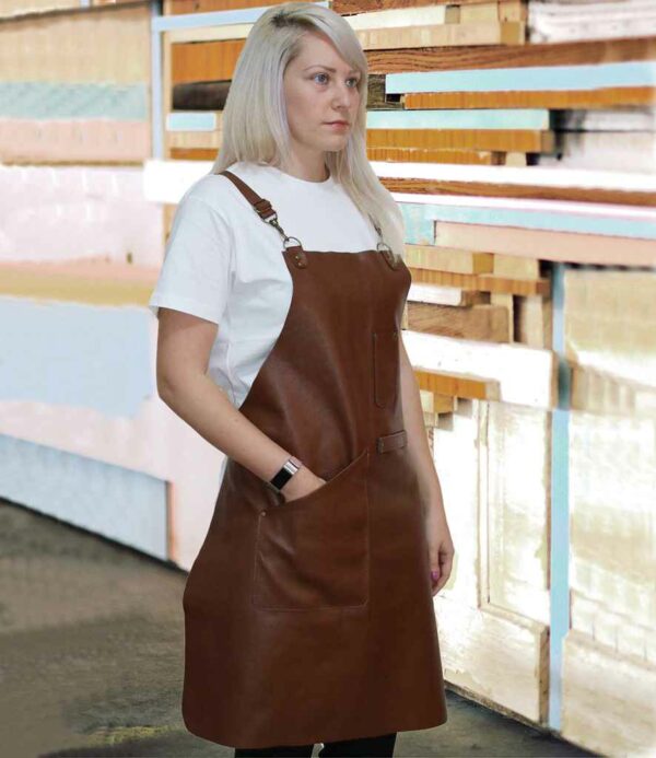 Joseph Alan Leather Bib Apron