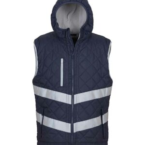 Yoko Hi-Vis Kensington Hooded Gilet