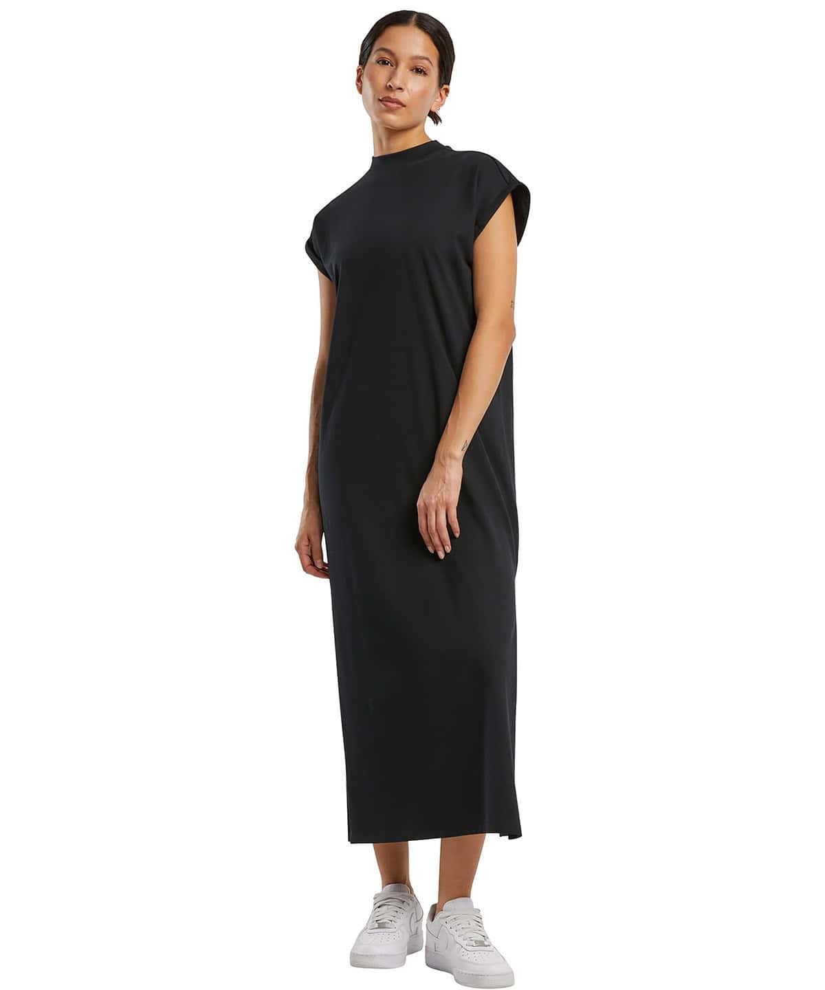  Womens long extended shoulder dress