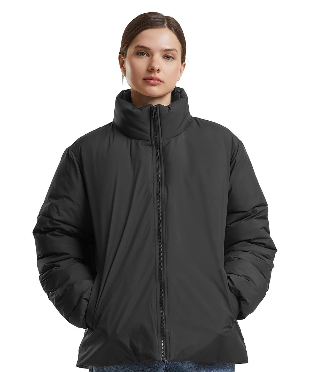 Womens loose puffer jacket