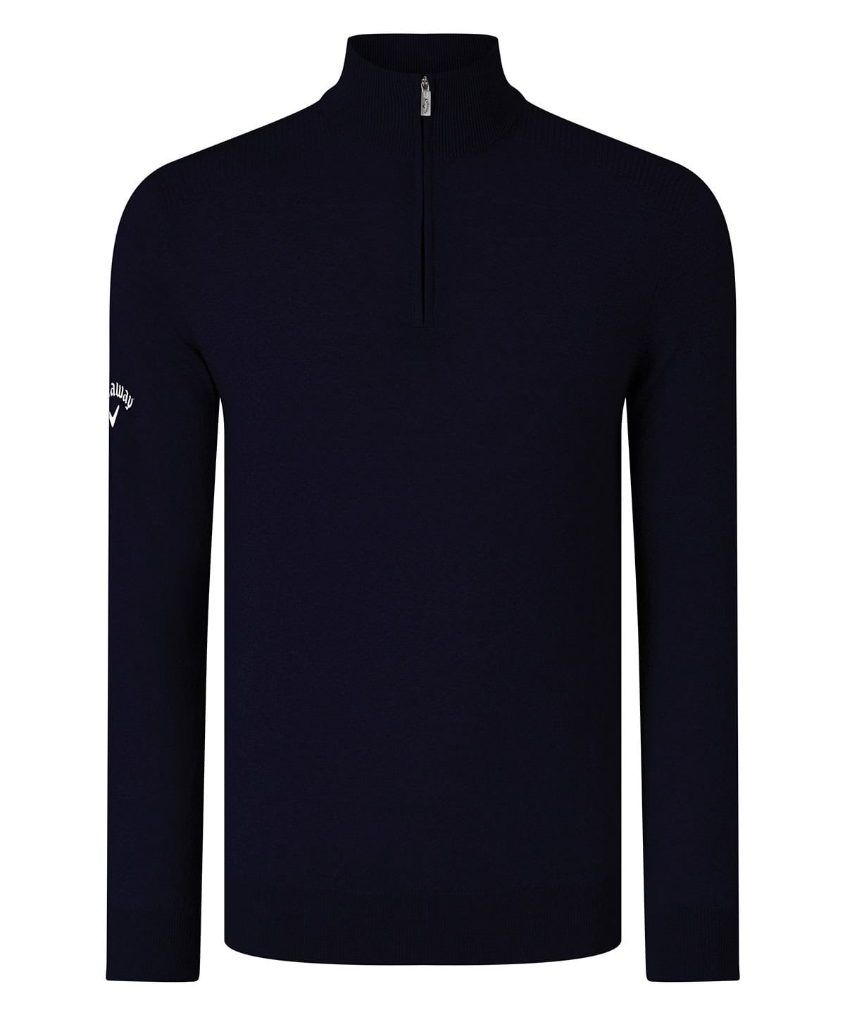 Ribbed ¼ zip Merino sweater