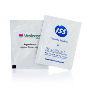 Single Antibac Wet Wipe Printed 2-colour, 60 x 80mm