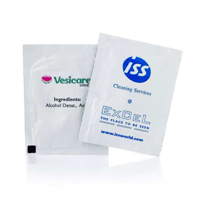 Single Antibac Wet Wipe Printed 3-colour, 60 x 80mm