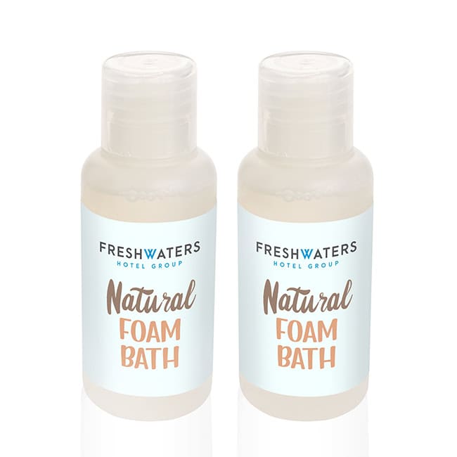Relaxing Natural Foam Bath in a Part PCR Bottle,  50ml