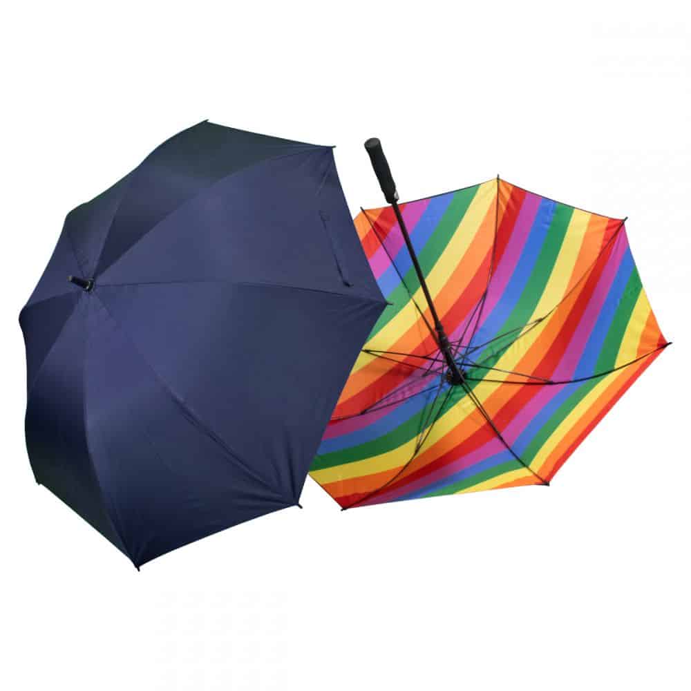 27 Inch Automatic Opening Golf Umbrella (UK Stock: All Navy)