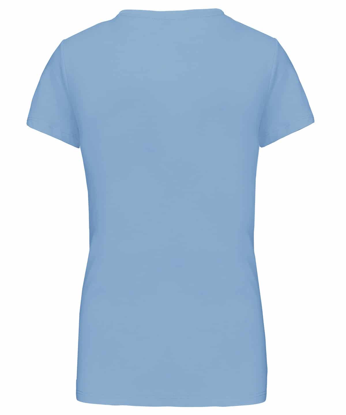 Ladies' short-sleeved V-neck T-shirt