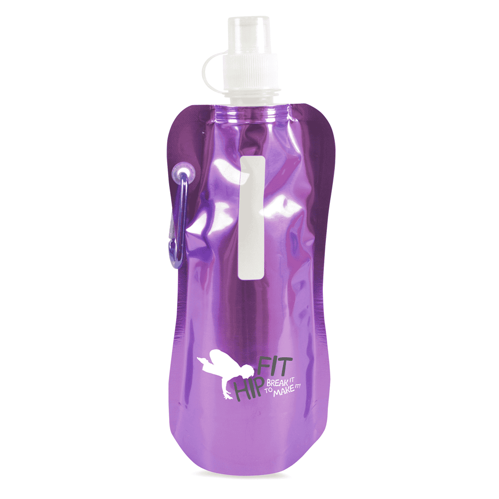 Metallic Fold Up 400ml Bottle