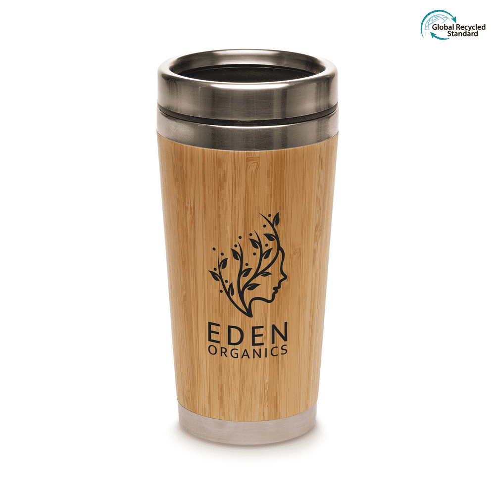 450ml Stainless Steel Bamboo Travel Tumbler