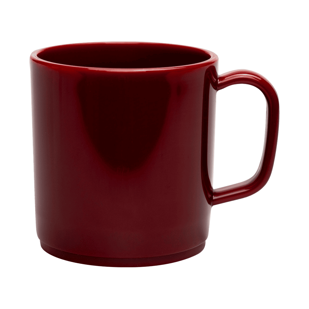 Plastic Mug Burgundy