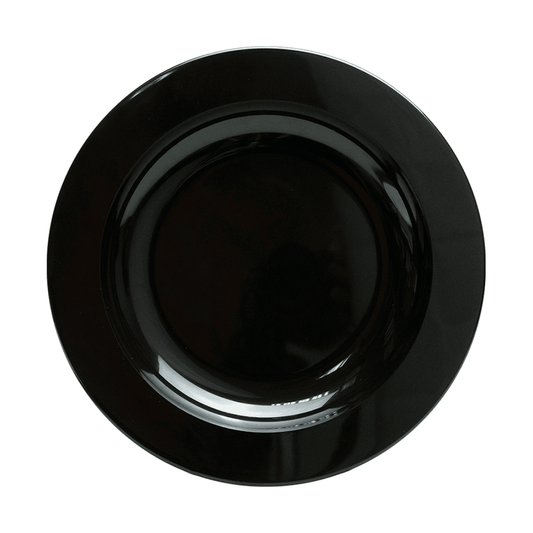 Plastic Plate Black