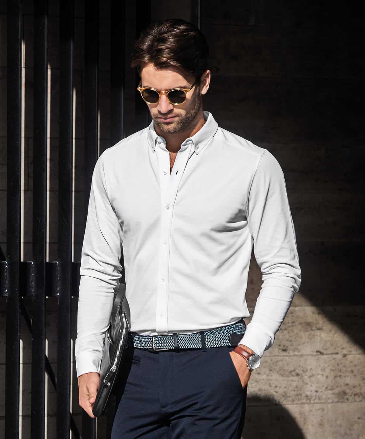Kingston  stretch deluxe piqué shirt
