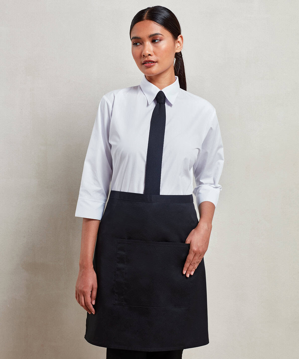 Colours collection mid-length pocket apron