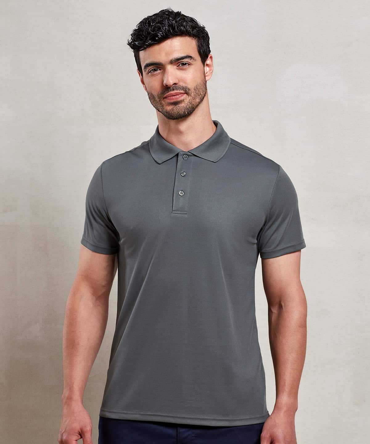 Mens Spun Dyed Recycled Polo Shirt