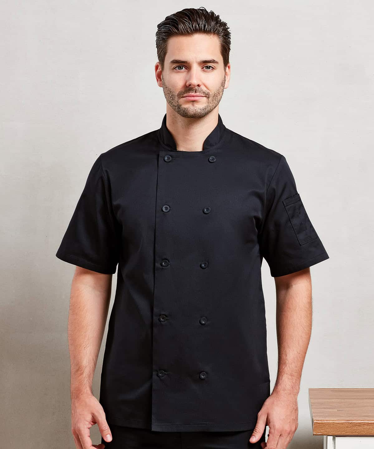 Short sleeve chefs jacket