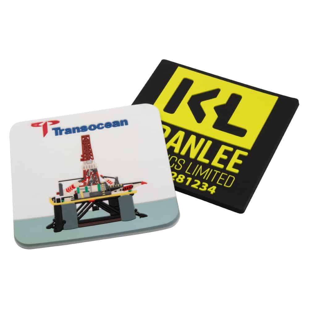 Soft Moulded PVC Coasters (90mm Diameter: 4mm Thick)