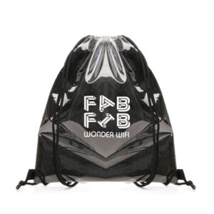 Transparent Fabric Drawstring Bag