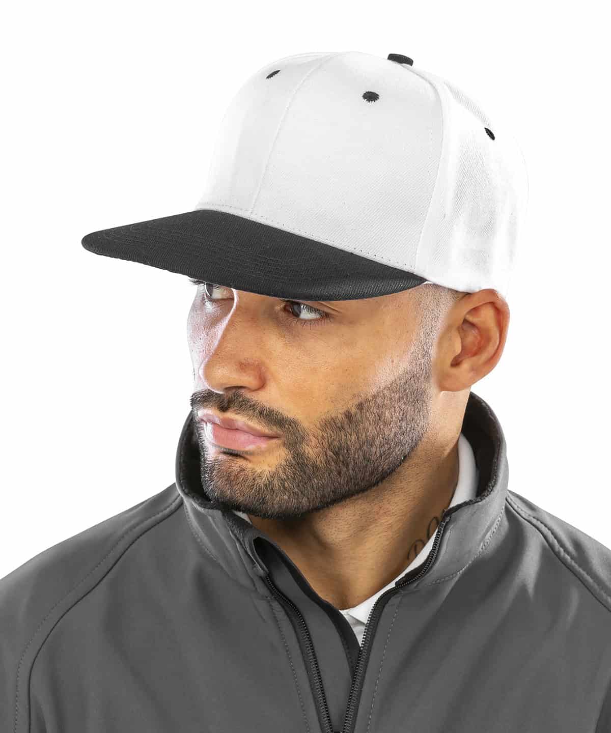 Bronx original flat peak snapback dual colour cap