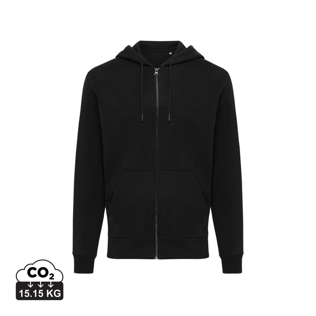 IQONIQ Abisko recycled cotton zip through hoodie