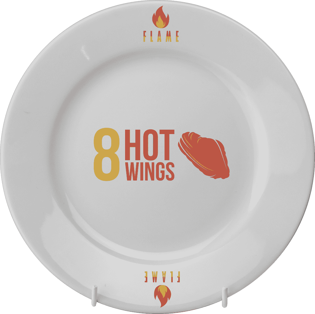 Winged Plate 8 Inch 21cm