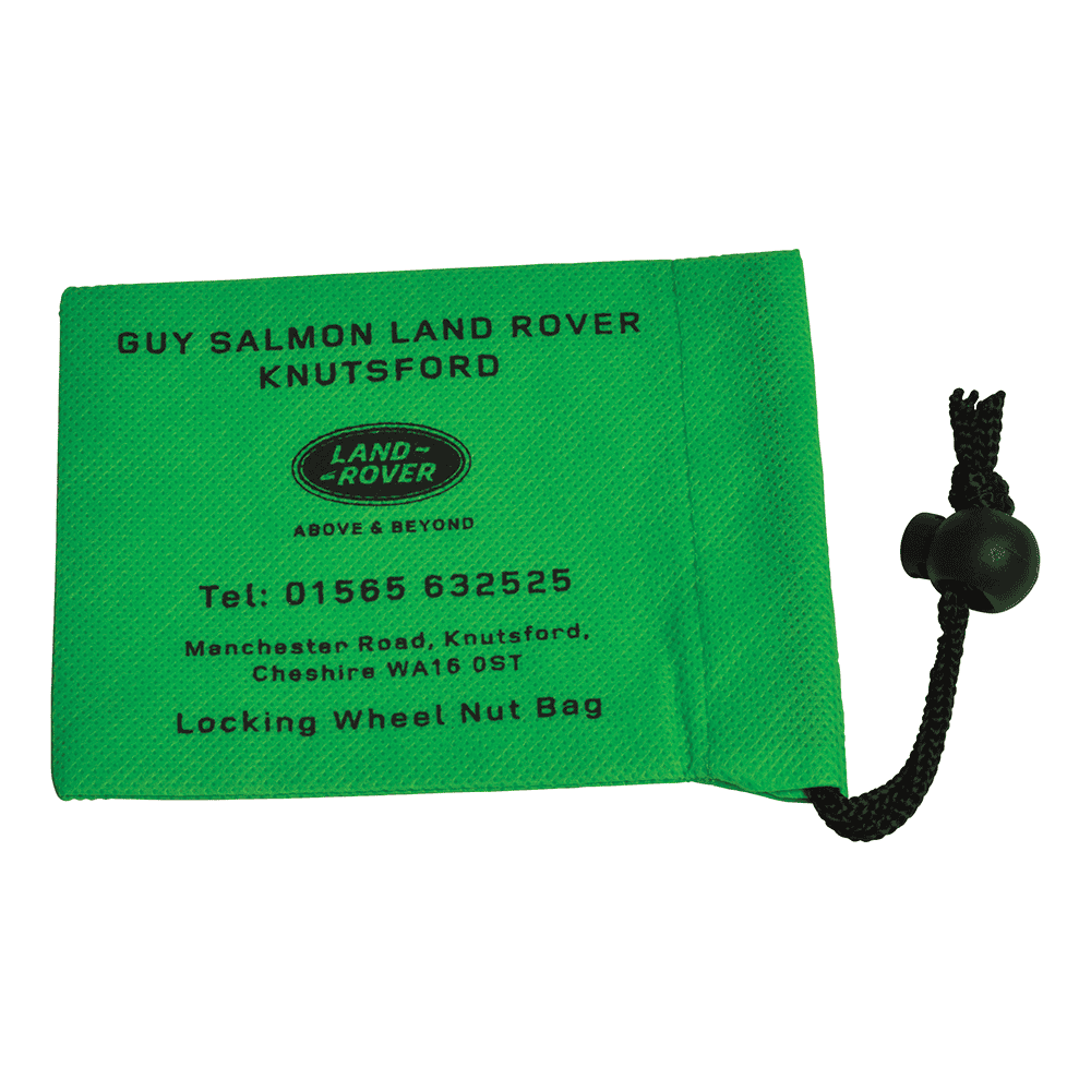 Large Locking Wheel Nut Bag (120x95mm: Non-Woven)