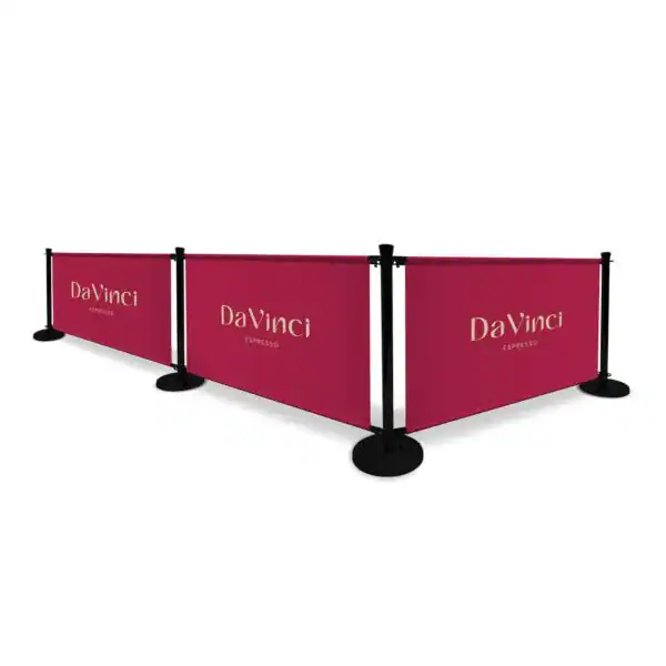 Espresso Café Barrier Kit - 1500mm Wide