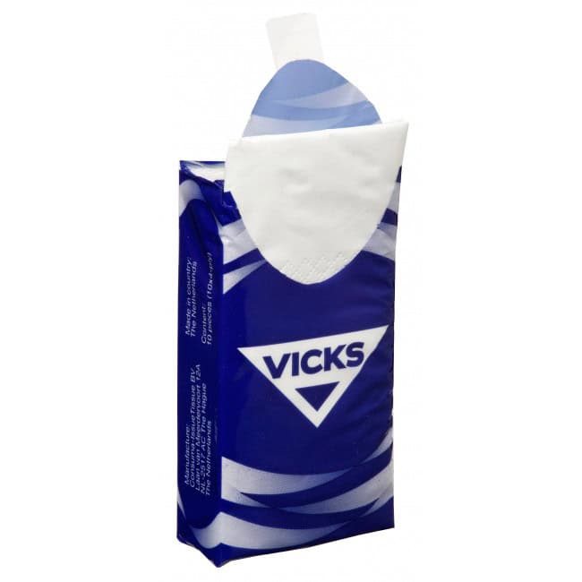 10 Tissues in a Printed Poly Wrap Pack