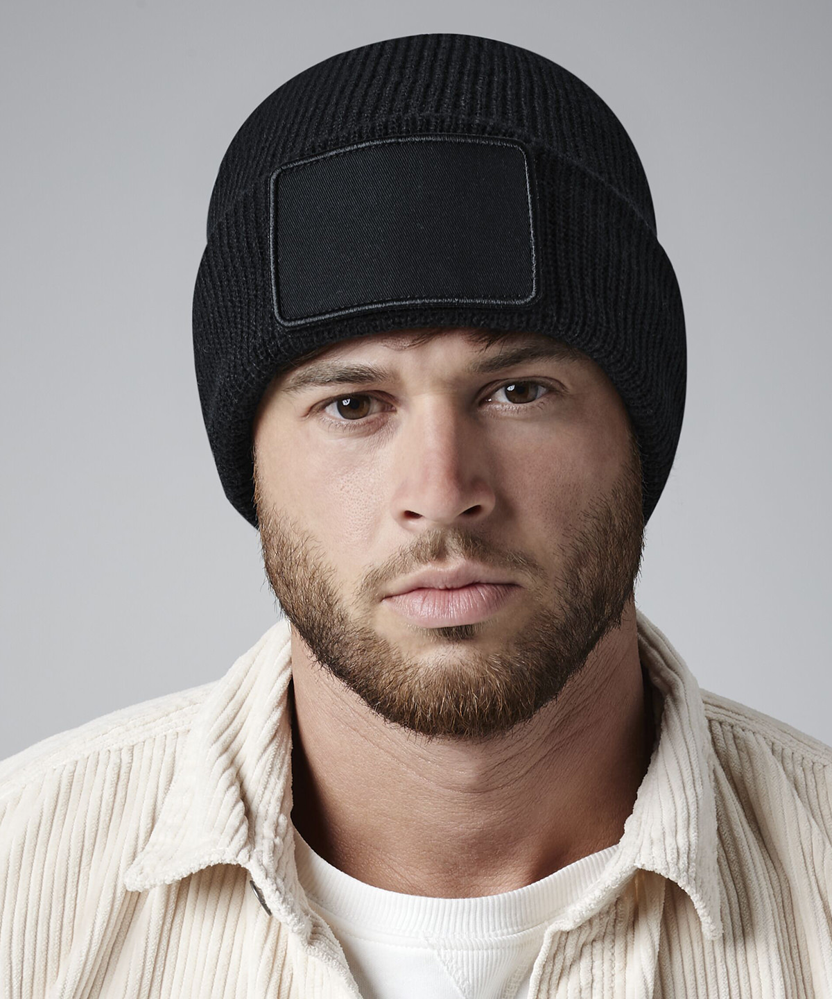 Removable patch Thinsulate beanie