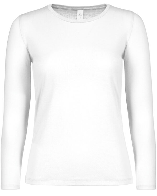 B&C #E150 long sleeve /women  White