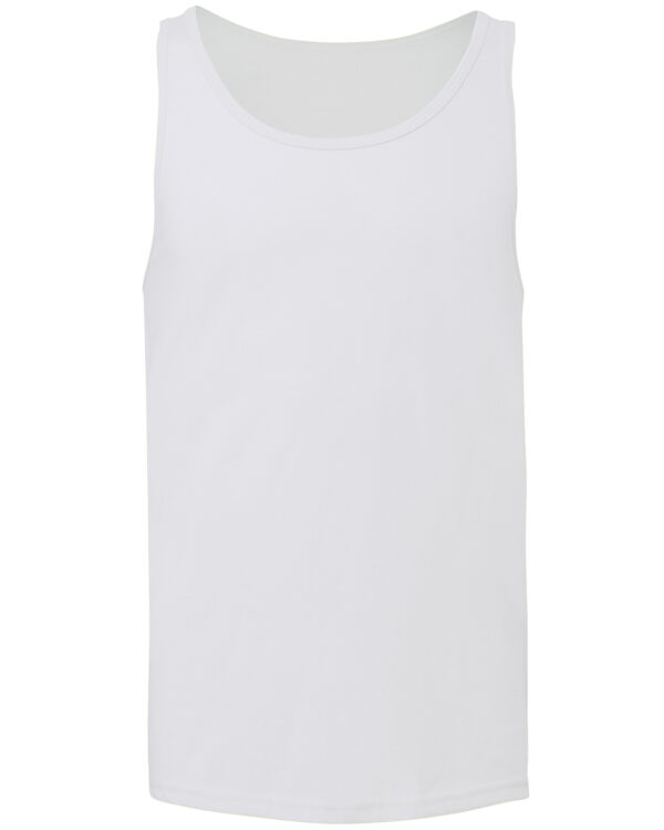 Unisex Jersey tank top White