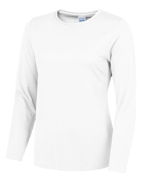 Women's long sleeve cool T White