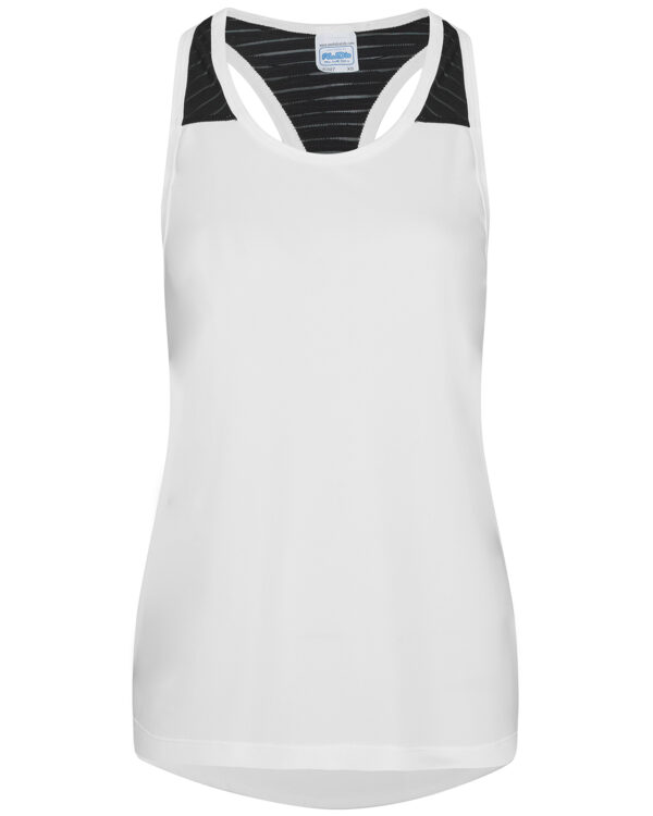 Women's cool smooth workout vest White