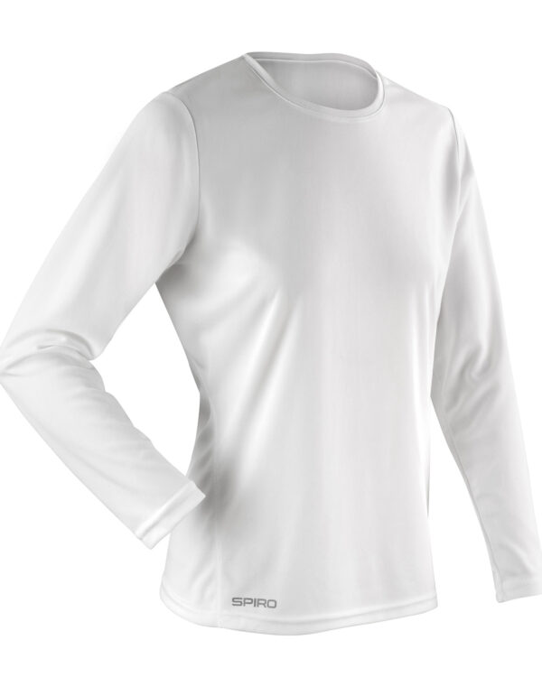 Women's Spiro quick-dry long sleeve t-shirt White