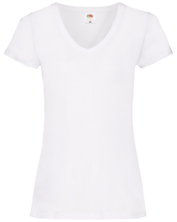 Women's valueweight v-neck T White