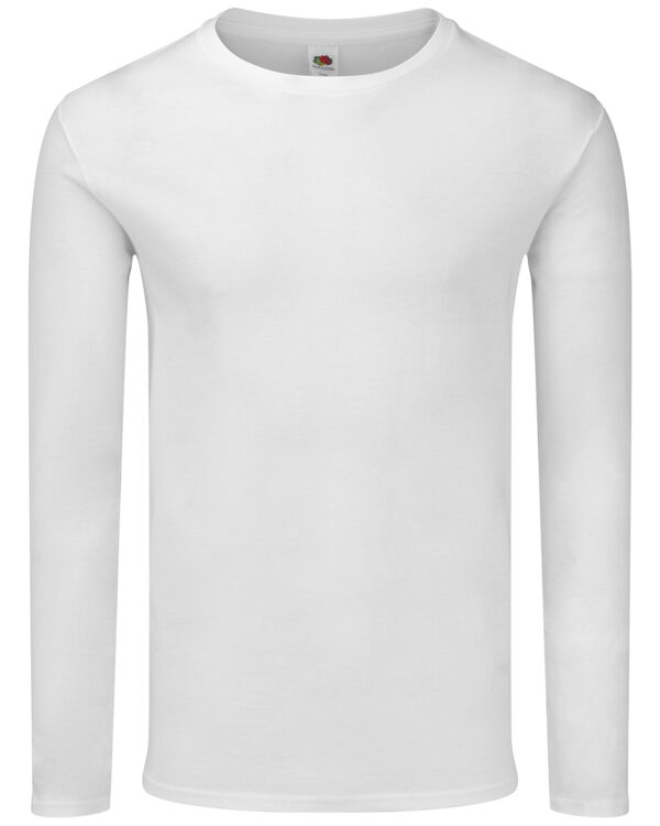 Iconic 150 classic long sleeve T White