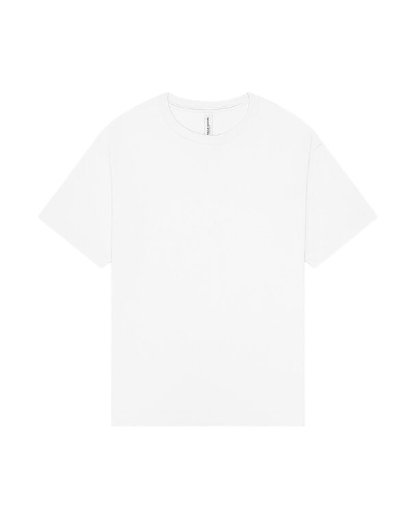 Unisex heavy boxy tee White