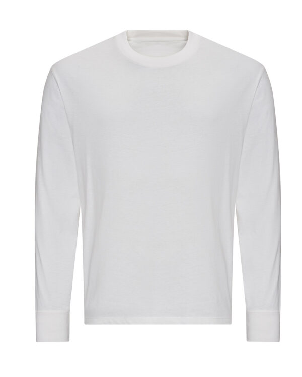 Oversize 100 long sleeve T White