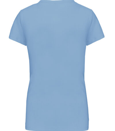 Ladies' short-sleeved V-neck T-shirt