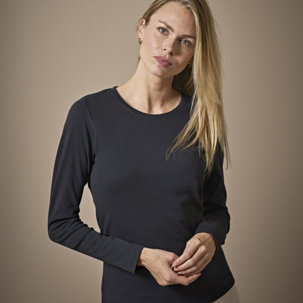 Womens long sleeve interlock tee (590)