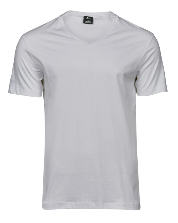 Fashion v-neck Sof tee (8006) White