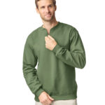 Softstyle midweight adult fleece 1/4-zip sweatshirt