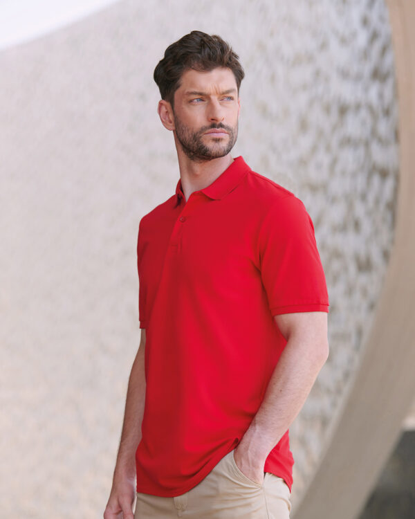 Micro-fine piqué polo shirt