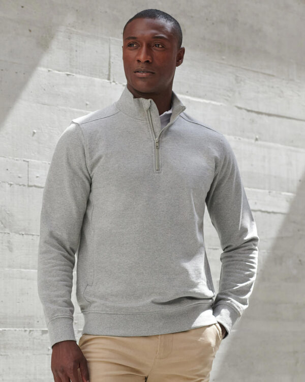 Unisex sustainable ¼-zip sweatshirt