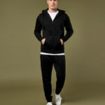 Klassic hooded zipped jacket Superwash® 60° long sleeve (regular fit)