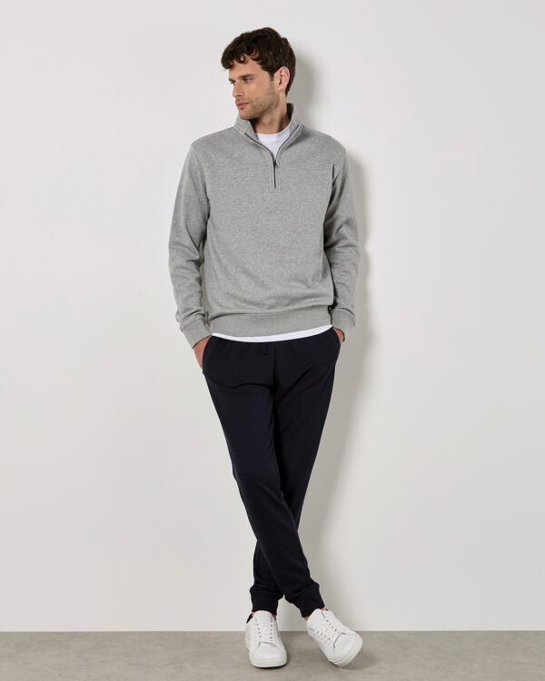Regular fit ¼-zip sweatshirt