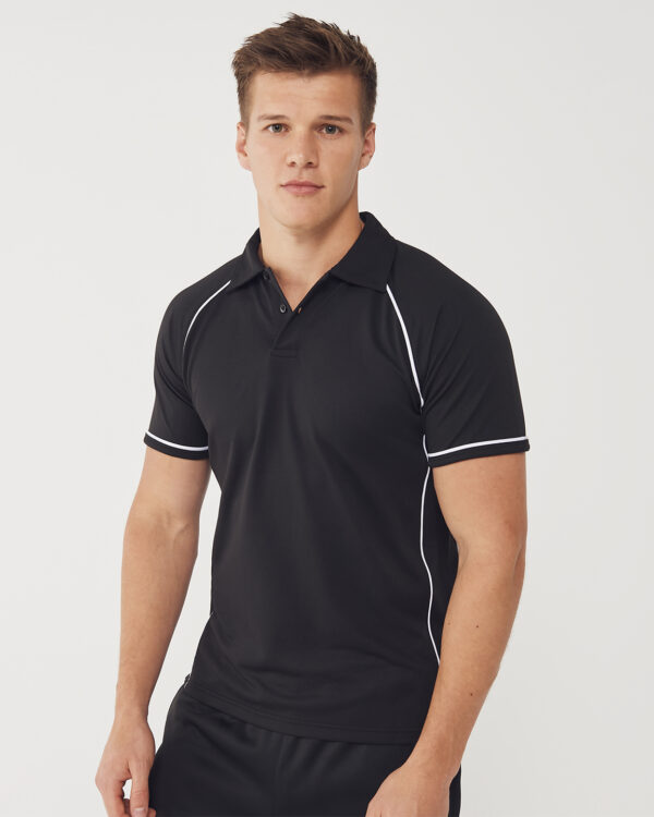 Piped performance polo
