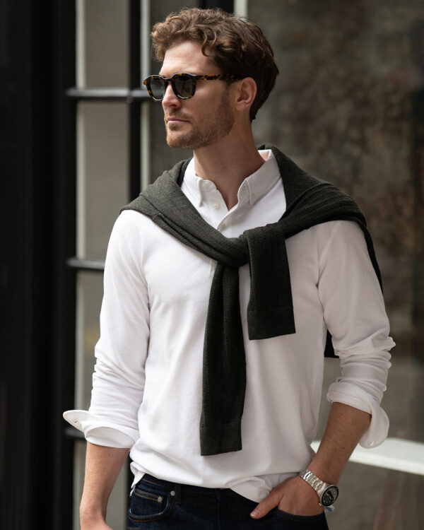 Carlington  deluxe long sleeve polo