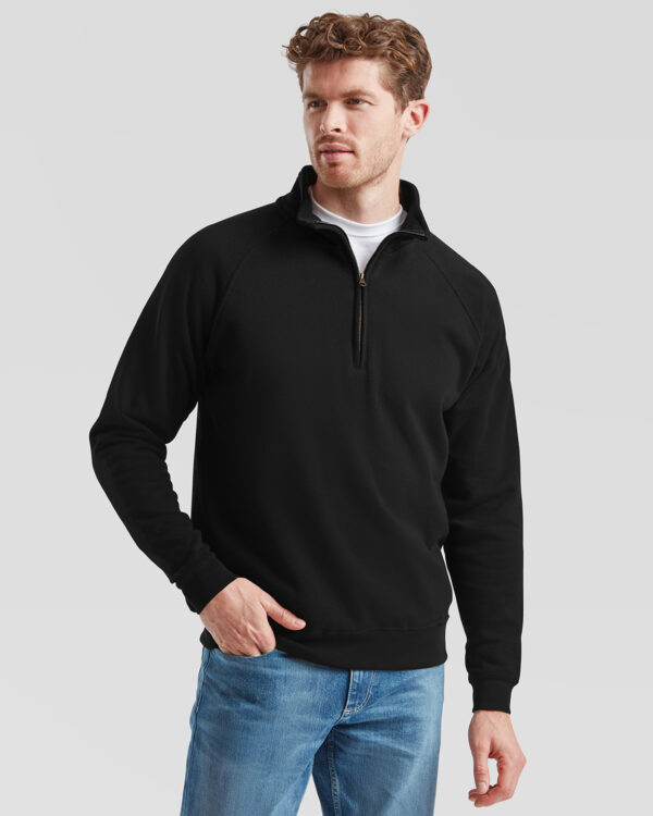 Classic 80/20 zip neck sweatshirt